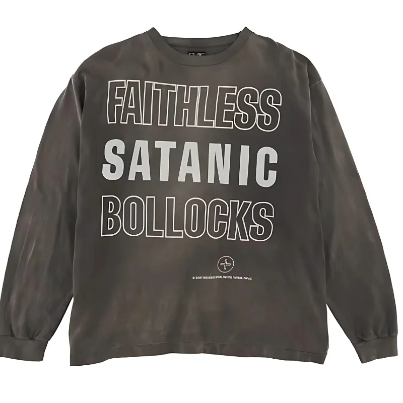 Saint Michael Bollocks Black Sweatshirt Saint Michael Bollocks Black Sweatshirt
