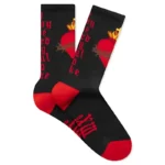 Saint Michaels Heart Black Socks