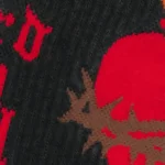 Saint Michaels Heart Black Socks