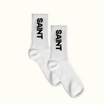 Saint Michaels White Socks