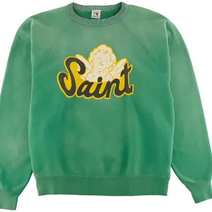 Saint Michael Angels Green Sweatshirt