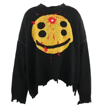 Saint Michael Smile Knit Sweatshirt