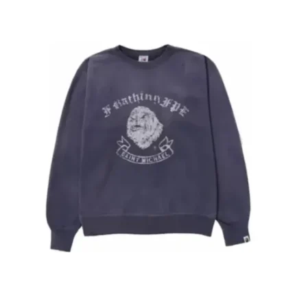 Bape Blue x Saint Mx Gorilla Crewneck