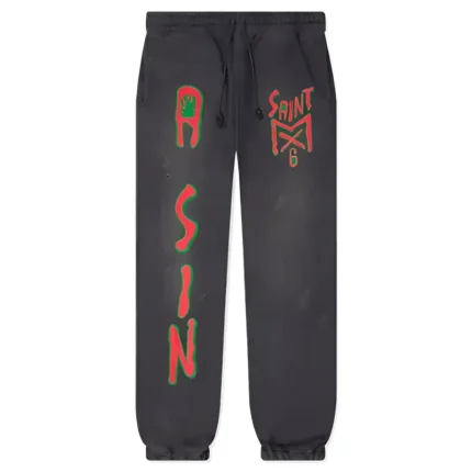 Saint Michael MX6 Black Sweatpants