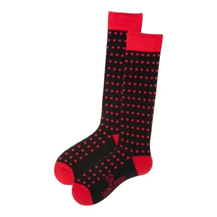 Saint Michael Red Dot Socks