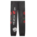 Saint Michael X Vlone Black Sweatpants
