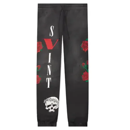 Saint Michael X Vlone Black Sweatpants