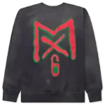 Saint Michael Crewneck Black Sweatshirt